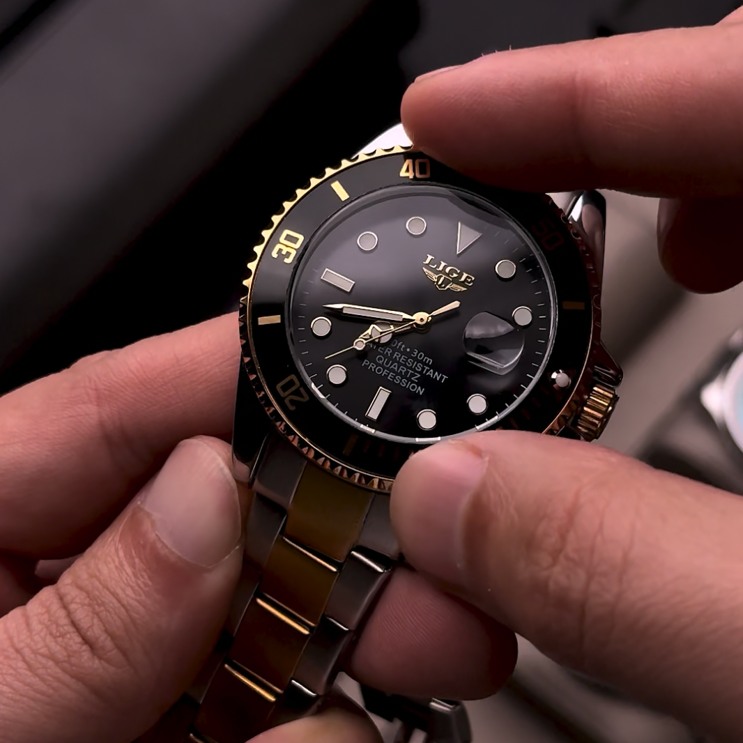 Luxury watch close-up